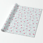 Winterliches Zweigmuster | Minimaler Kiefernzweig  Geschenkpapier (Ungerollt)