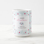 Winterliches Zweigmuster | Minimaler Kiefernzweig  Kaffeetasse (Mittel)