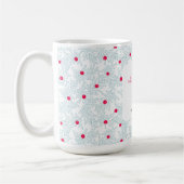 Winterliches Zweigmuster | Minimaler Kiefernzweig  Kaffeetasse (Links)