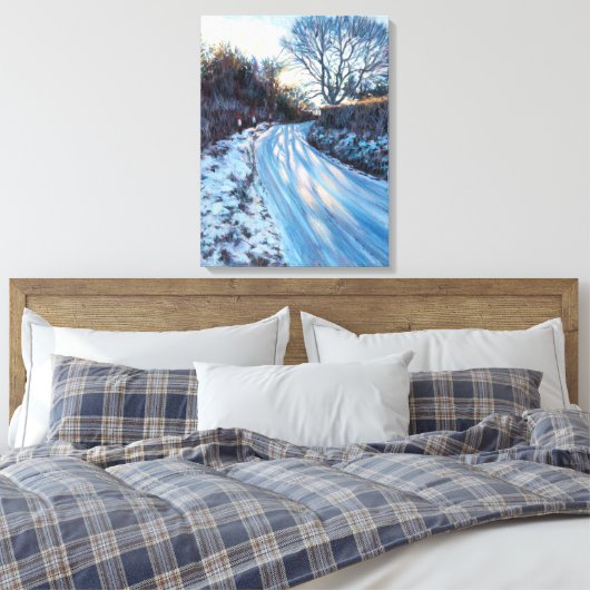 Winterlicht Leinwanddruck (Insitu (Schlafzimmer))