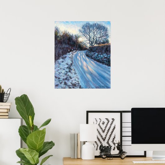 Winterlicht Poster (Heimbüro)