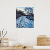 Winterlicht Poster (Küche)