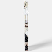 WINTERLIEBE VÖGEL IM SCHNEE Schwarz-Weiß Zeichnend Case-Mate iPhone Hülle (Rückseite / Links)