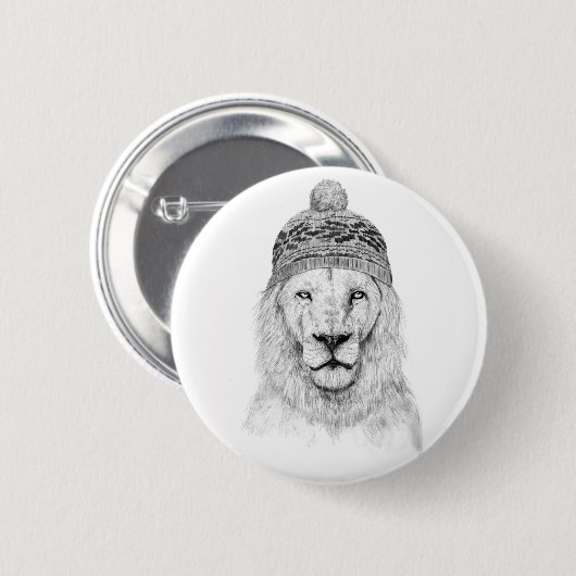 Winterlion (bw. button (Vorne & Hinten)