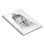 Winterlion (bw. notizblock (Rechte Seite)