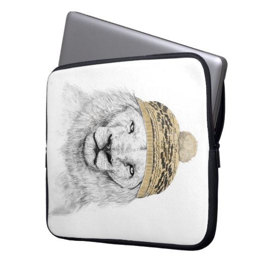 Winterlion Laptopschutzhülle (Vorderseite Links)