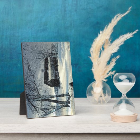 Winterlodge Fotoplatte (Seite)