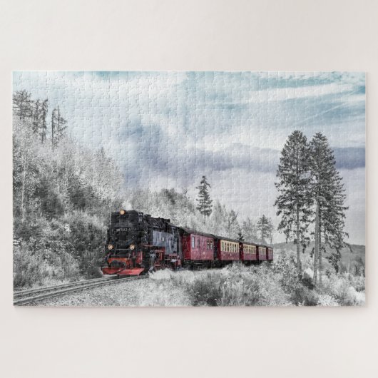 Winterlokomotive Puzzle (Horizontal)