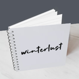 Winterlust | Winter Modernes Minimalistisches Weih Notizblock