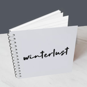 Winterlust Winter Modernes Minimalistisches Weih Notizblock