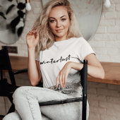 Winterlust | Winter Modernes Minimalistisches Weih T-Shirt