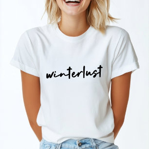 Winterlust   Winter Modernes Minimalistisches Weih T-Shirt