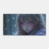 Wintermädchen mit hübschen Augen Computerpolster Schreibtischunterlage (Vorderseite)