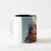 Wintermädchen Tasse (Vorderseite Links)
