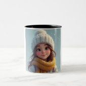 Wintermädchen Tasse (Mittel)