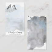 Wintermagie | Babyduschratenkarte Begleitkarte (Vorne/Hinten)