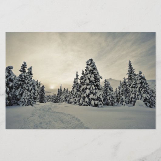 Wintermagie Briefpapier (Vorderseite)