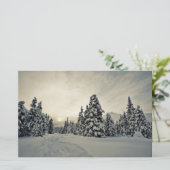 Wintermagie Briefpapier (Stehend Vorderseite)