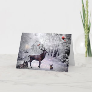 Wintermagie Feiertagskarte