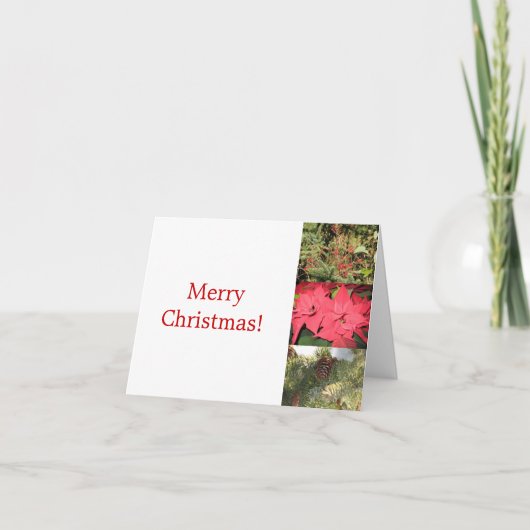 Wintermagie Feiertagskarte (Vorderseite)