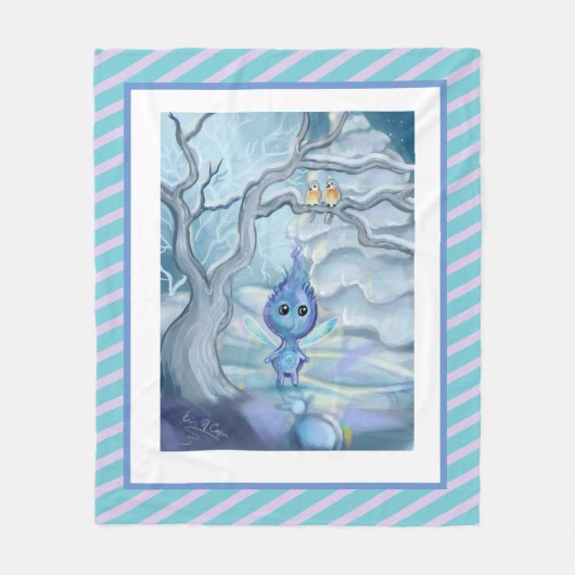 Wintermagie Fleecedecke (Vorderseite)