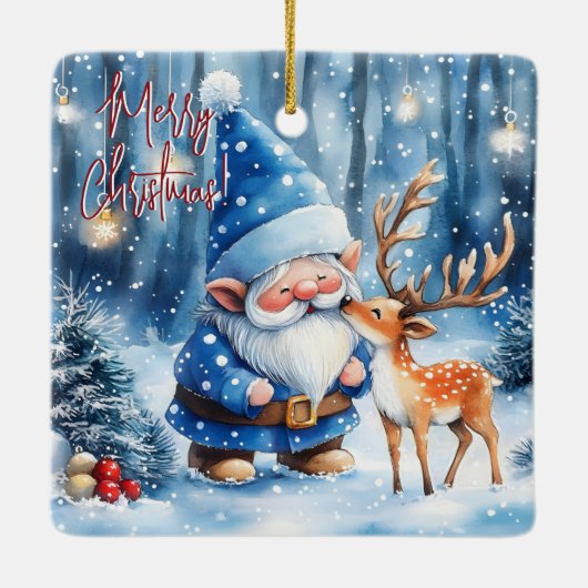 Wintermagie Keramikornament (Rückseite)