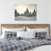 Wintermagie Leinwanddruck (Insitu (Schlafzimmer))