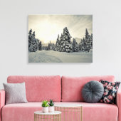 Wintermagie Leinwanddruck (Insitu (Wohnzimmer))