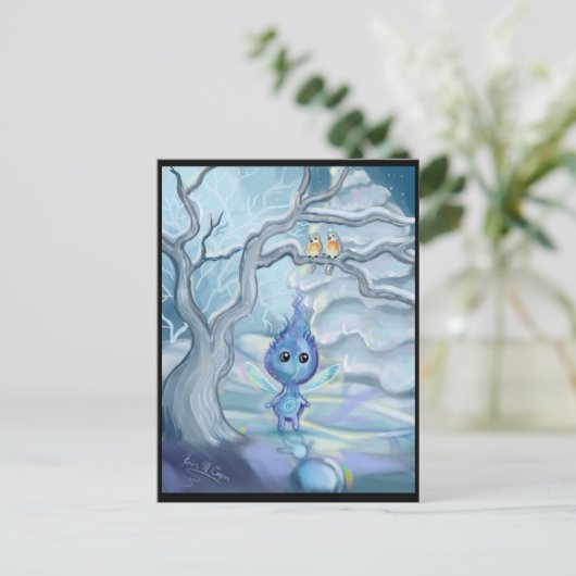 Wintermagie Postkarte (Stehend Vorderseite)