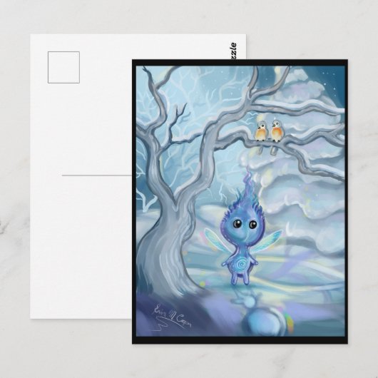 Wintermagie Postkarte (Vorne/Hinten)