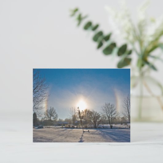Wintermagie Postkarte (Stehend Vorderseite)