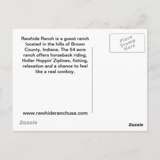 Wintermahlzeit Postkarte (Rückseite)