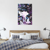 Wintermalerei Rose und Schmetterlinge Leinwand dru (Insitu (Schlafzimmer))
