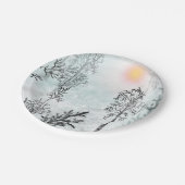 Wintermalerei, Weihnachten, Winter Pappteller (Schrägansicht)