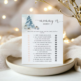 Wintermama oder Papa-Baby-Duschgame