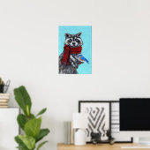 Wintermarathon mit Bluebird Poster (Heimbüro)