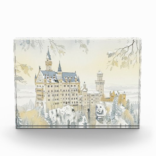 Wintermärchen: Das verzauberte Schloss Fotoblock (Vorderseite)