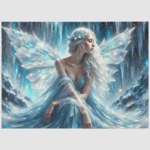 Wintermärchen-Dekopapier für Eisflügel der Verzaub Seidenpapier