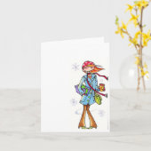 Wintermärchen Karte (Gelbe Blume)