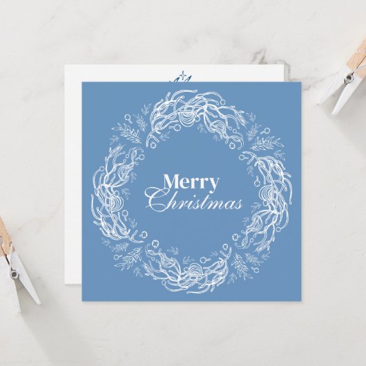 Wintermärchen. Karte (Vorderseite/Rückseite Beispiel)