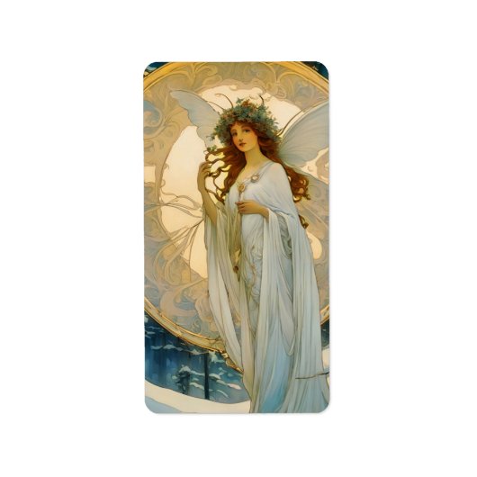 Wintermärchen - künstlerisch adressaufkleber (Vorne)