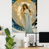 Wintermärchen - künstlerisch poster (Heimbüro)