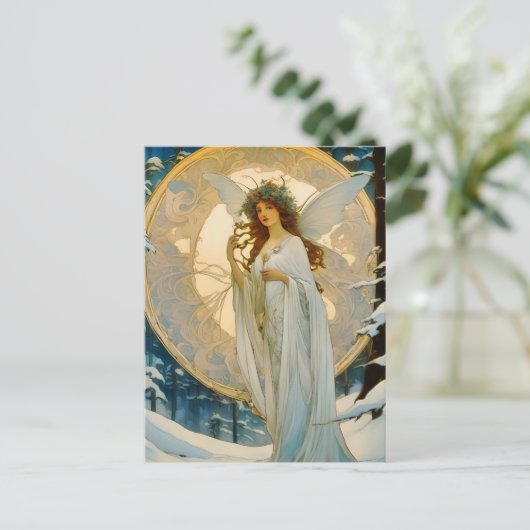 Wintermärchen - Künstliche Postkarte (Stehend Vorderseite)