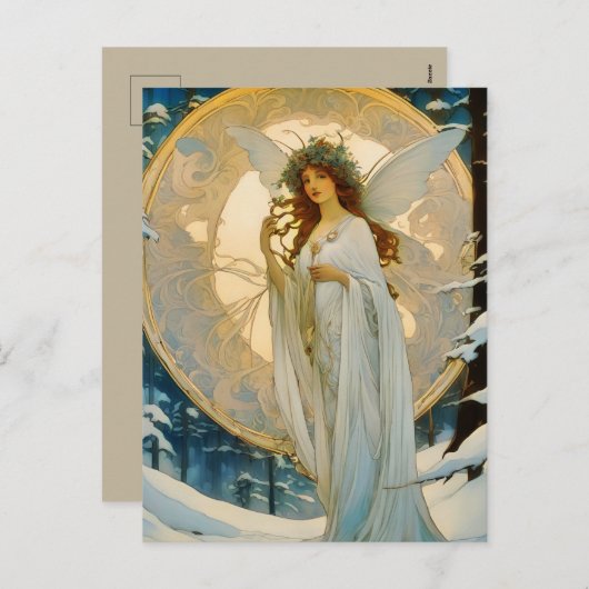 Wintermärchen - Künstliche Postkarte (Vorne/Hinten)