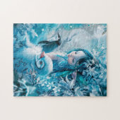 Wintermärchen mit Penguin Companion Puzzle (Horizontal)