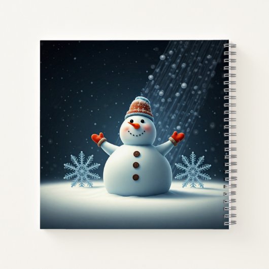 Wintermärchen-Notebook Notizblock (Rückseite)