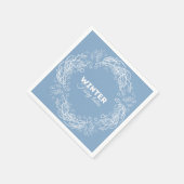 Wintermärchen. Serviette (Ecke)
