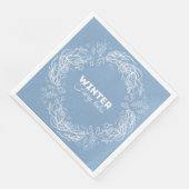 Wintermärchen. Serviette (Ecke)