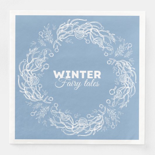 Wintermärchen. Serviette (Vorderseite)