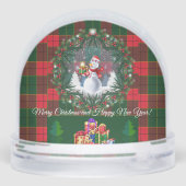 Wintermärchen Tale Santa Fantasy Schneewald Schneekugeln (Rückseite)